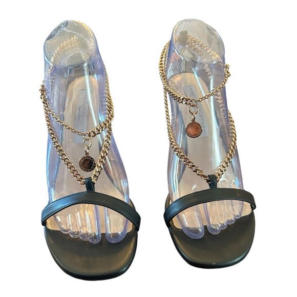 Stella McCartney 100mm Stella Eco Alter Gold Chain High Heels NEW EU 36 US 6 - Picture 3 of 11